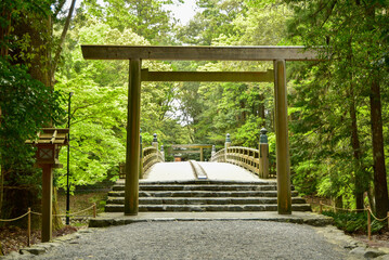 伊勢神宮の神秘的な風景