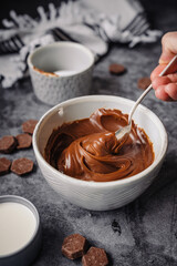 chocolate caramel macro