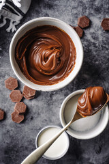 Caramel sweet sugar  chocolate