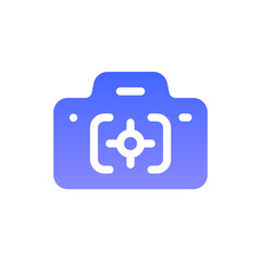 capture flat gradient icon