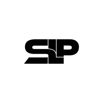 SLP letter monogram logo design vector