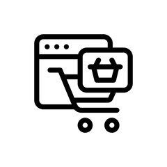 ecommerce line icon