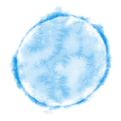 Fototapeta premium Watercolor smudge painting, abstract blue stain splash, creative hand drawn art, popular brush stroke illustration with transparent background, for social media and invitation