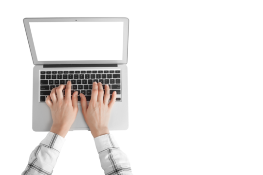 people sits on a work with a laptop computer for a table on the blackboard background