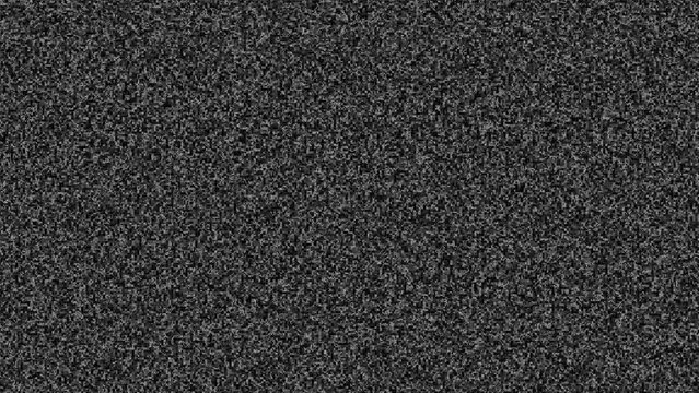 テレビ画面の砂嵐（ノイズ）のアニメーション