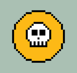 pixel skull design