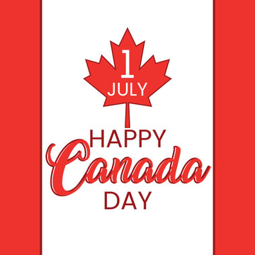 Happy Canada Day design, Canada Independence day