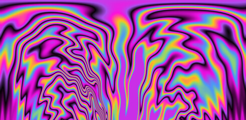 Abstract psychedelic background with rainbow smudges and stains, like on gasoline film. 