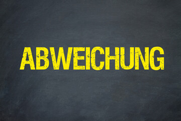 Abweichung	