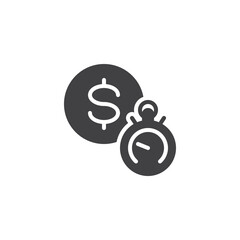 Time is money vector icon