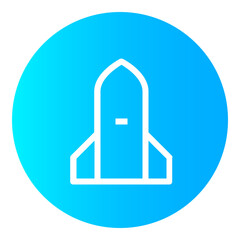 Rocket gradient icon