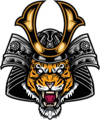Tiger Head Mascot Design Vector