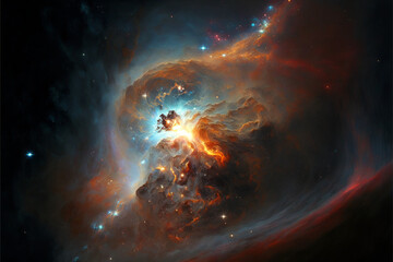 Obraz na płótnie Canvas Space Nebula