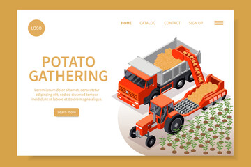 Potato Gathering Isometric Website
