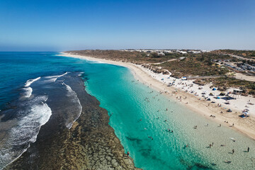 Aerial view of Yanchep Lagoon just north of Perth, Western Australia