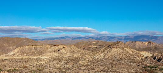 Fototapeta na wymiar Tabernas desert, Andalusia in Spain
