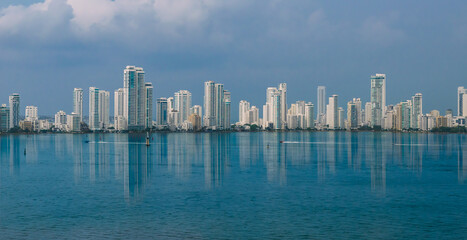 Obraz premium Panoramic view of the city Cartagena, Colombia.
