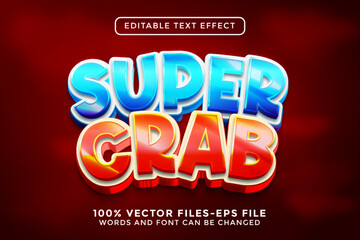 Super Crab Editable Text Effect