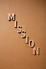 'MISSION' 글자로 연출된 미션 이미지