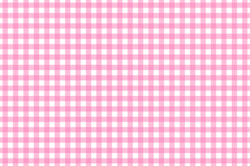 Seamless pattern with pink gingham check, plaid repeat backdrop ,png isolated on transparent background, wallpaper, book cover, tablecloth design - obrazy, fototapety, plakaty