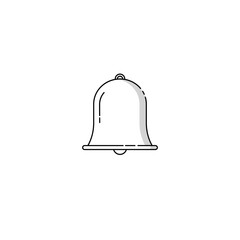 bell icon vector graphics 