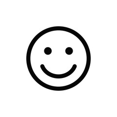 Smile icon vector. Emoji sign