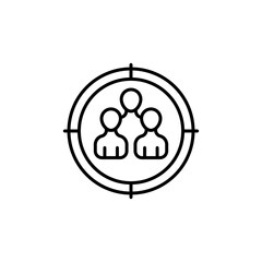 Strategic Target icon in vector. Logotype