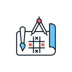 Strategy Design icon in vector. Logotype