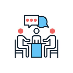 Communication icon in vector. Logotype