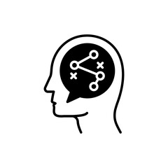 Way icon in vector. Logotype