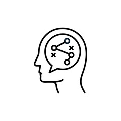 Way icon in vector. Logotype