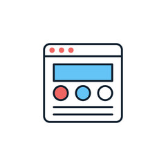 Onsite Content icon in vector. Logotype