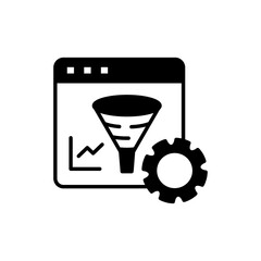 Conversion Rate icon in vector. Logotype