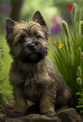 Cairn Terrier puppy, Generative AI