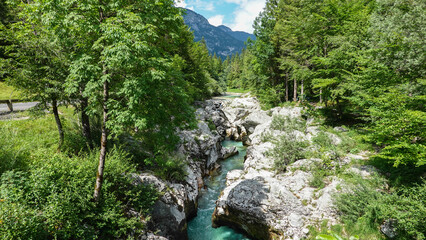 Soca-Tal im Triglav Nationalpark in Slowenien