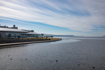 View of Lake Shinji, Shimane, Japan