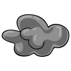 Grey Cloud Dark Cloud Illustration Doodle Drawing
