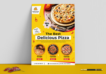 Pizza Food Flyer Design Template