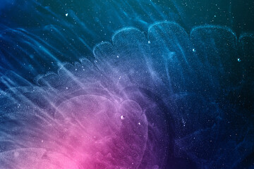Fototapeta na wymiar surreal colorful galaxy in space, abstract background