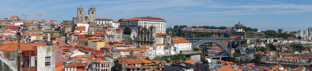 Porto (Portugal) city view of the old town