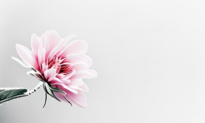 flower on white background