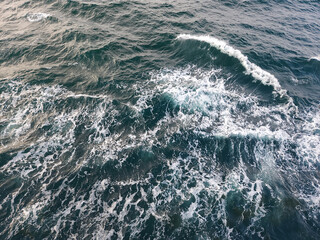 Nature background of blue ocean