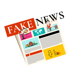 Fake news - hoax newspapers - vector