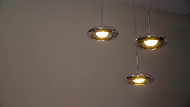 Modern office led lamp is turned off