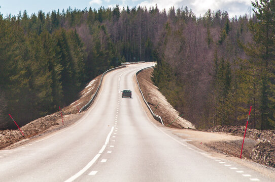 on the road