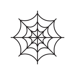 spider web vector icon illustration