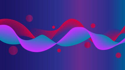 abstract background with waves