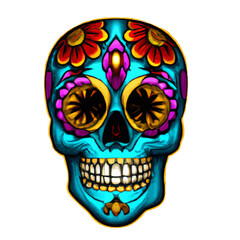 Skull Mexican Style, Día de Muertos