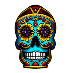 Skull Mexican Style, Día de Muertos