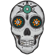 Skull Mexican Style, Día de Muertos